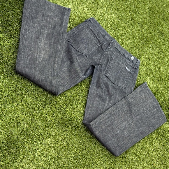 7 FOR ALL MANKIND The Lexie Petite 'A' Pocket Jeans in Dark Wash Sz 27 - Picture 14 of 16